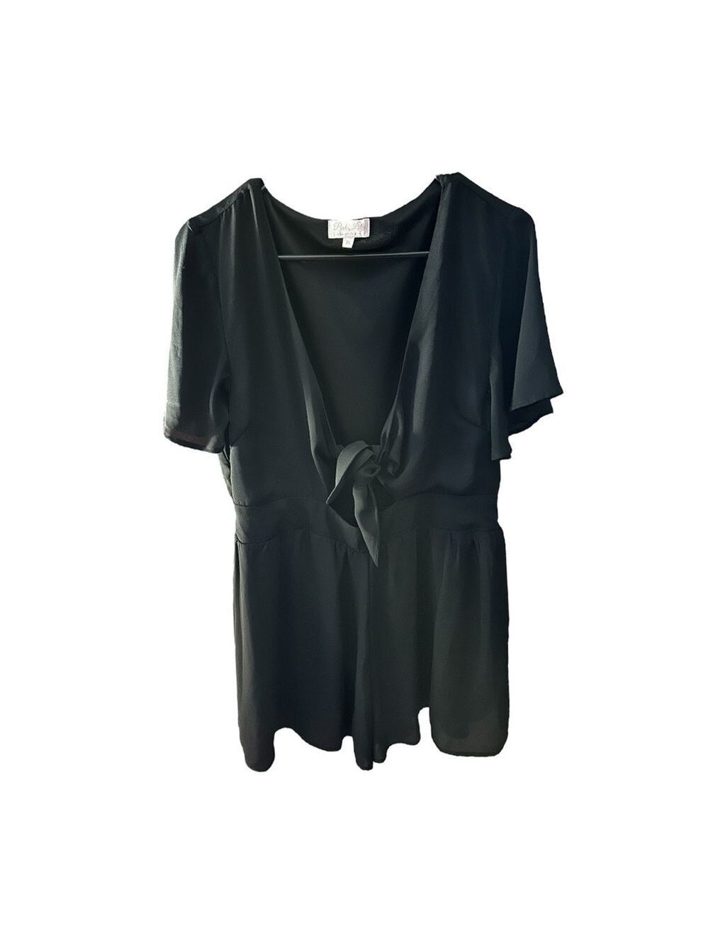 Pink Lily Black Romper Love For A Lifetime XL - Picture 5 of 15